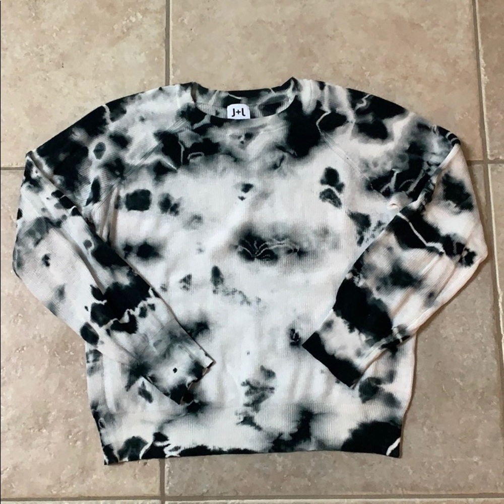 John and Jen tie dye sweater